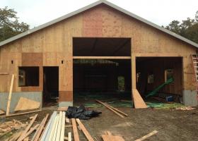 Garage door framing